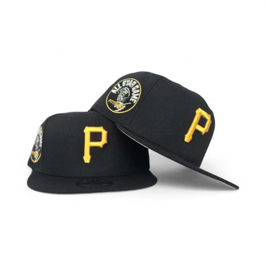 Black Pittsburgh Pirates Gray Bottom 1974 All Star Game Side Patch New Era 9Fifty Snapback