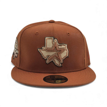 Rust Orange Houston Astros Green Bottom 45th Anniversary Side Patch New Era 59Fifty Fitted