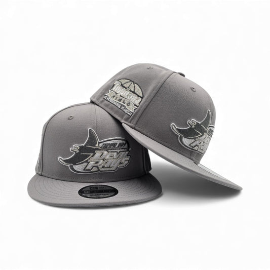 Gray Tampa Bay Rays Gray Bottom Tropicana Field Side Patch New Era 9Fifty Snapback