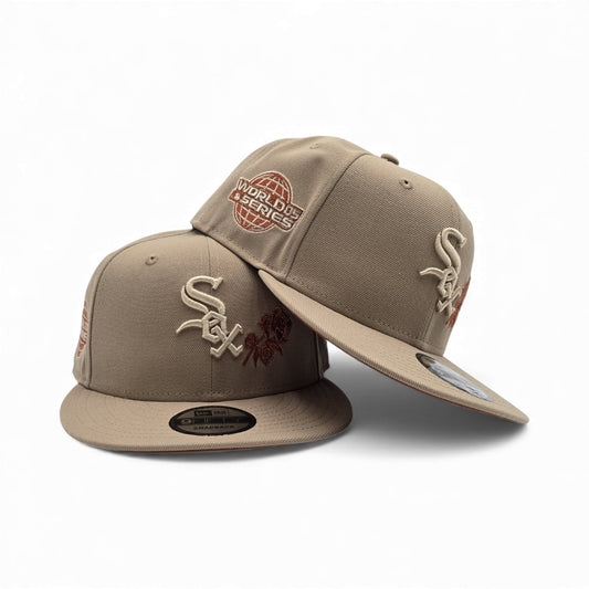 Camel Chicago White Sox Rose Logo Rust Orange Bottom 2005 World Series New Era 9Fifty Snapback