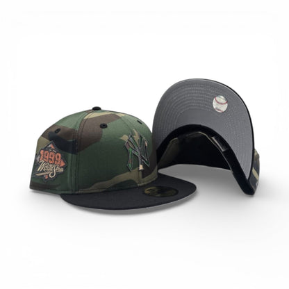 Woodland Camo New York Yankees Black Visor Gray Bottom 1999 World Series New Era 59Fifty Fitted