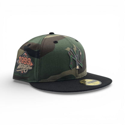 Woodland Camo New York Yankees Black Visor Gray Bottom 1999 World Series New Era 59Fifty Fitted