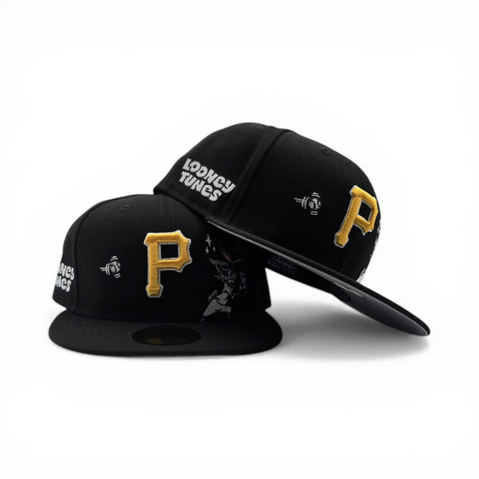 Black Pittsburgh Pirates Gray Bottom Looney Tunes Bugs Bunny New Era 59Fifty Fitted