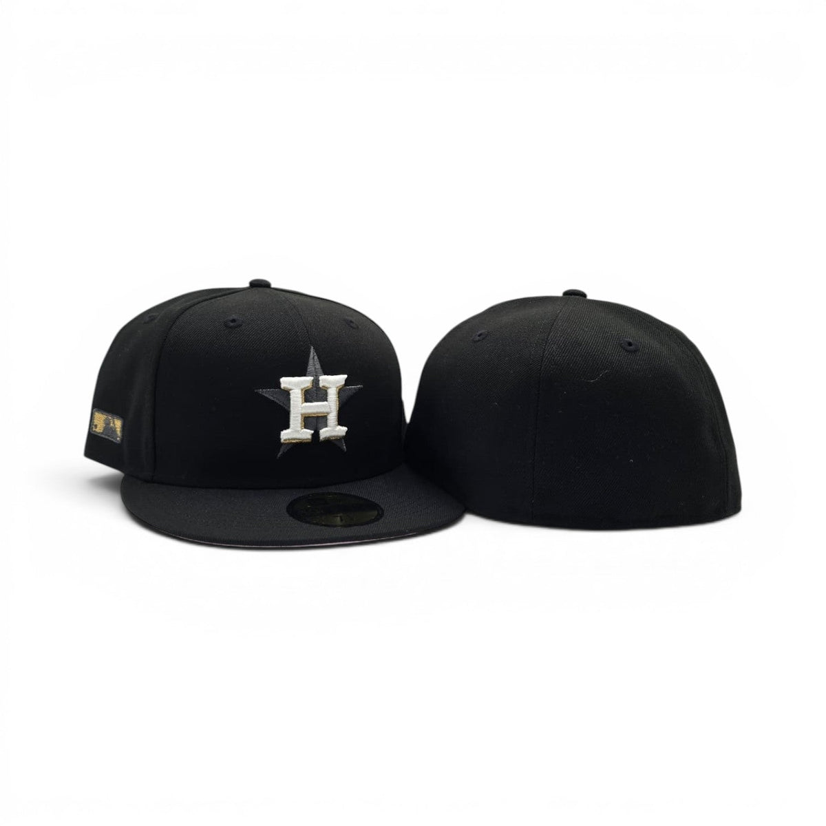 Black Houston Astros Pink Bottom MLB Batterman Side Patch New Era Fitted