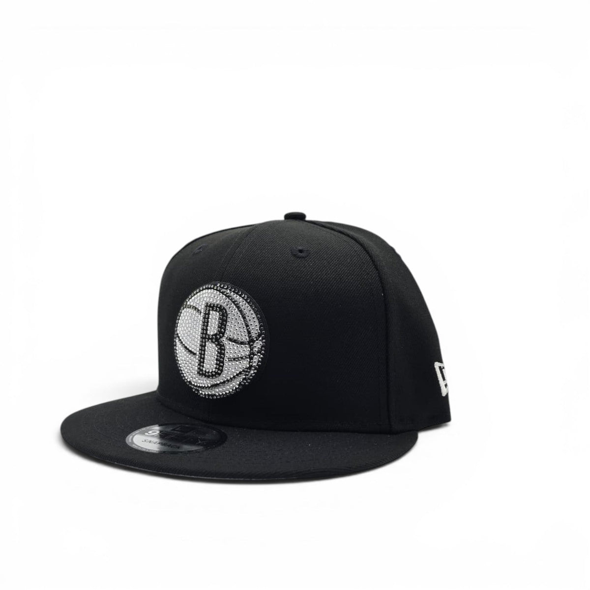 Black Brooklyn Nets Gray Bottom 2026 NBA Draft Rhinestone Logo New Era 9Fifty Snapback