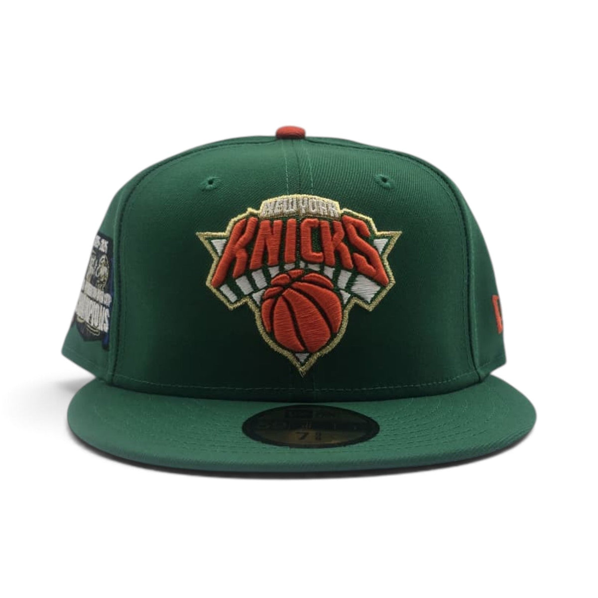 Kelly Green New York Knicks Gray Bottom 2025-2026 First Ever NBA & Emirates NBA Cup Finals Champions Side Patch New Era 59Fifty Fitted
