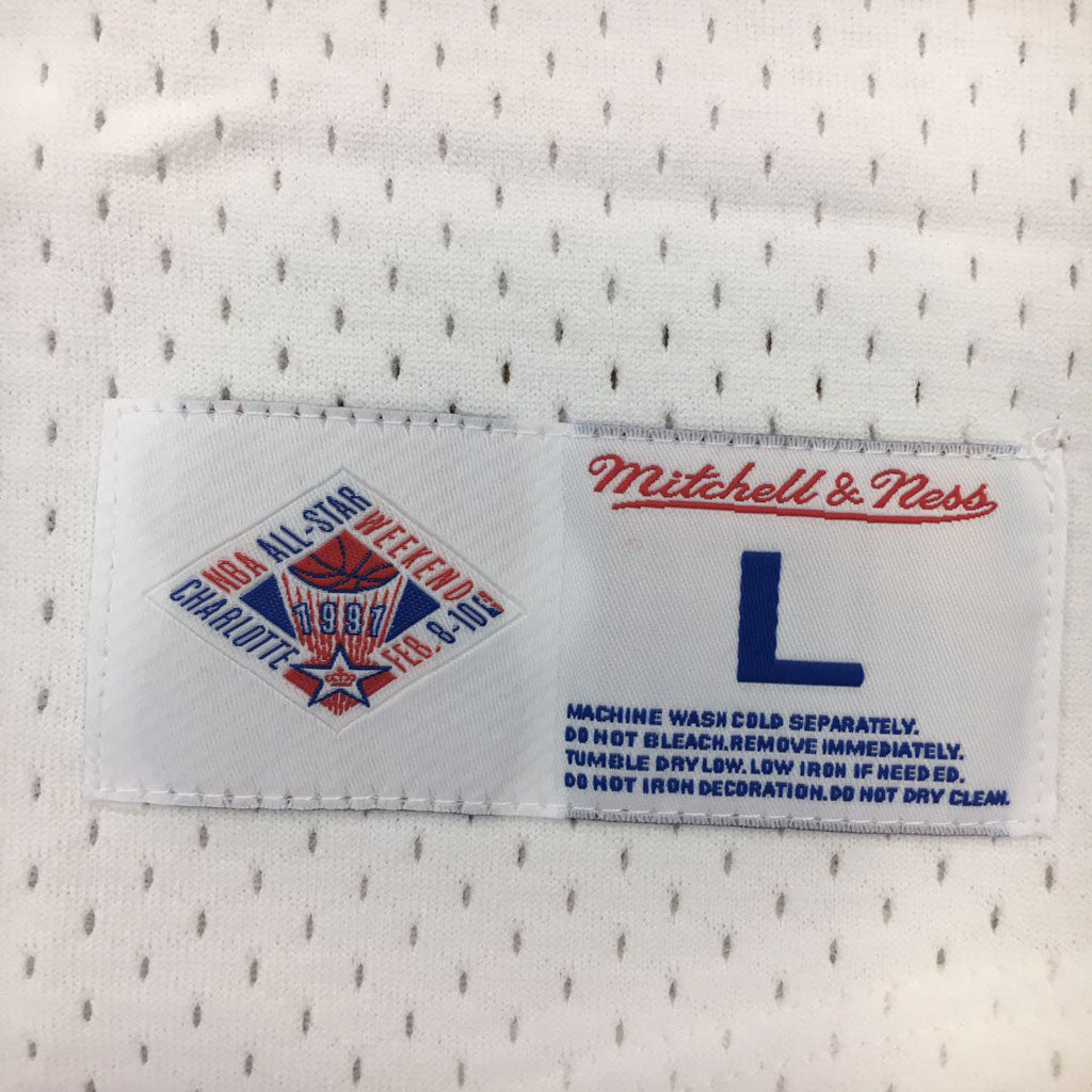 White NBA All Star Mitchell & Ness 1991 Mesh V-Neck Jersey