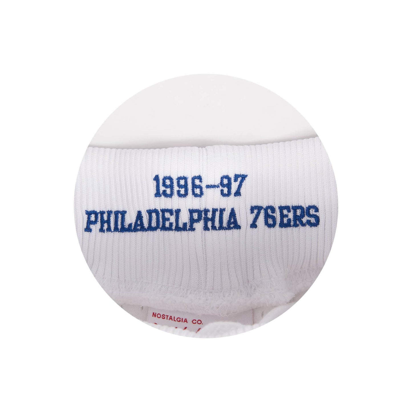White Philadelphia 76ers Mitchell & Ness NBA Men's Authentic NBA Shorts