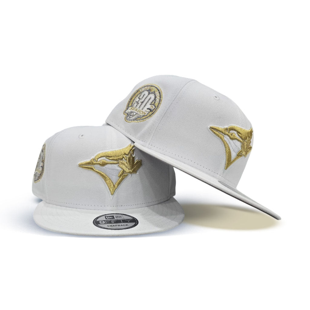 White Toronto Blue Jays Gray Bottom 30th Season Side Patch New Era 9fifty Snapback