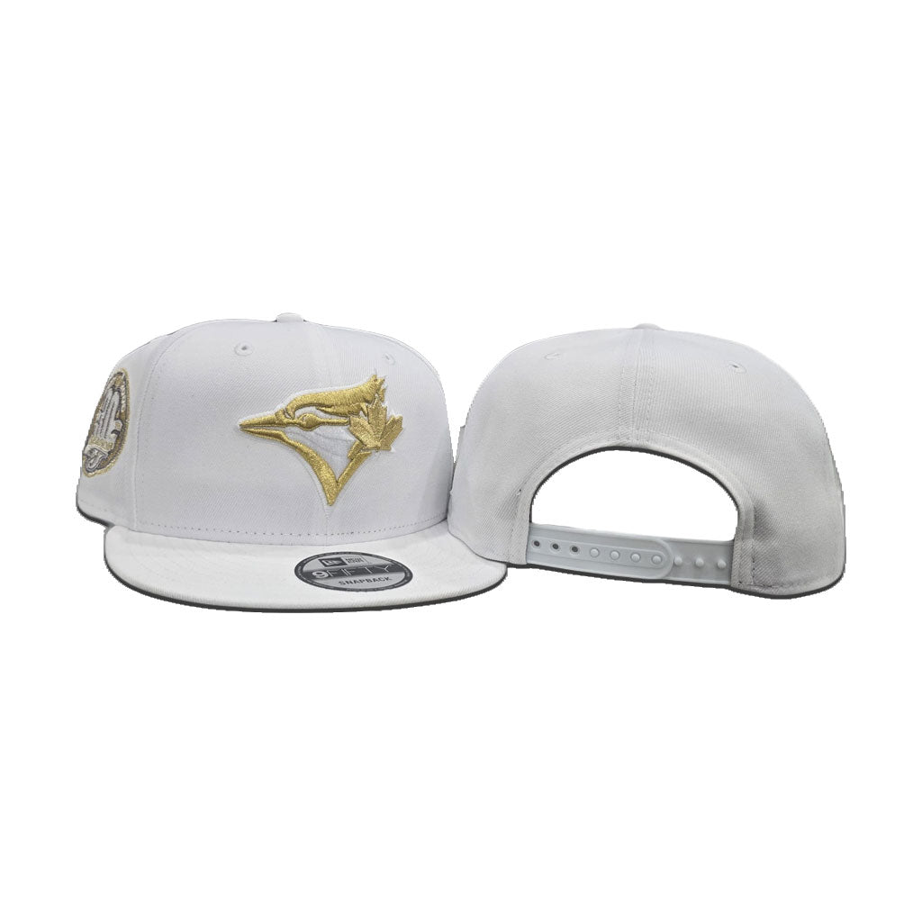 White Toronto Blue Jays Gray Bottom 30th Season Side Patch New Era 9fifty Snapback