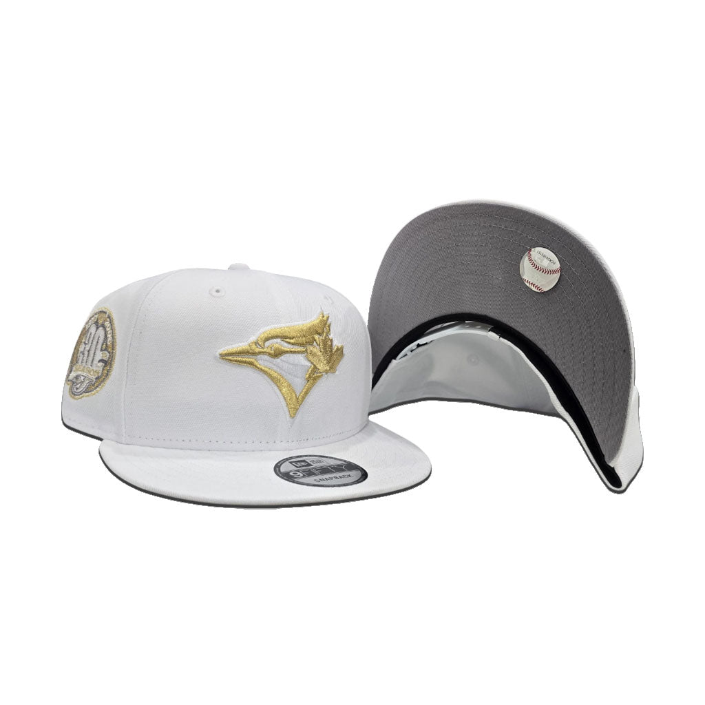 White Toronto Blue Jays Gray Bottom 30th Season Side Patch New Era 9fifty Snapback