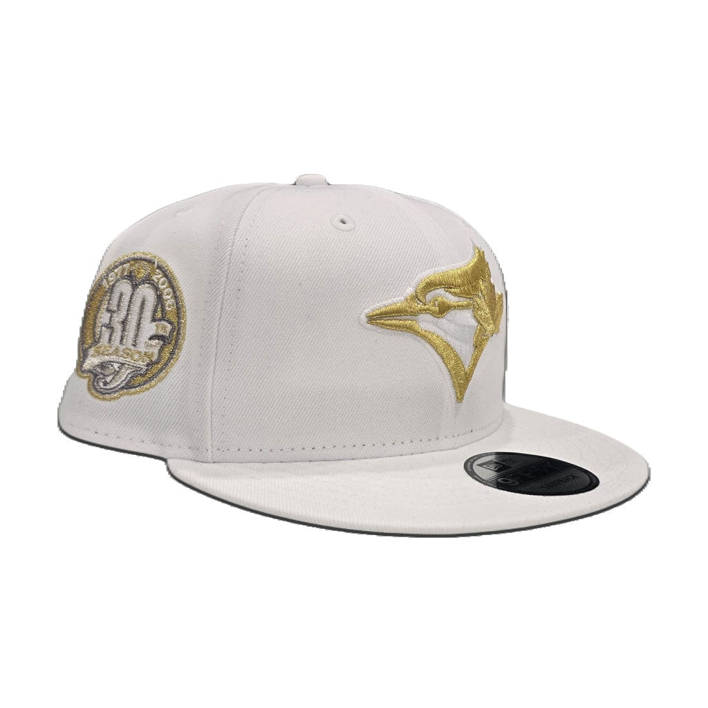 White Toronto Blue Jays Gray Bottom 30th Season Side Patch New Era 9fifty Snapback