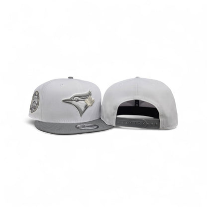 White Toronto Blue Jays Gray Visor Gray Bottom 30th Season Side Patch New Era 9fifty Snapback