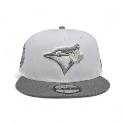White Toronto Blue Jays Gray Visor Gray Bottom 30th Season Side Patch New Era 9fifty Snapback