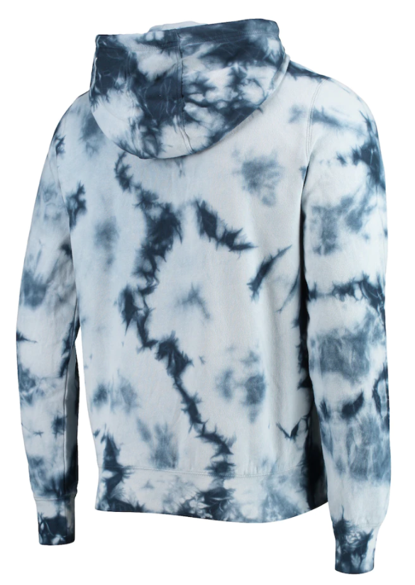 New York Yankees New Era Navy Tie-Dye Pullover Hoodie