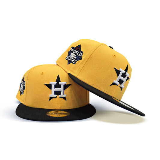 Yellow Houston Astros Black Visor