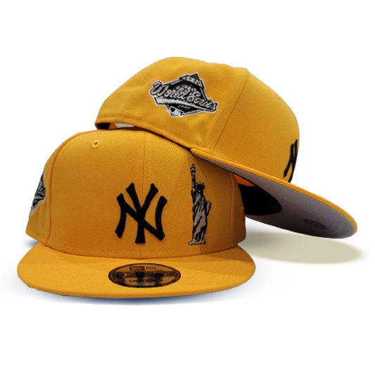 Yellow New York Yankees Statue Liberty 1996 World Series Gray Bottom New Era 9Fifty Snapback