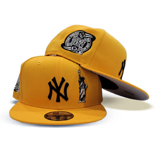 Yellow New York Yankees Statue Liberty 2000 Subway Series Gray Bottom New Era 9Fifty Snapback