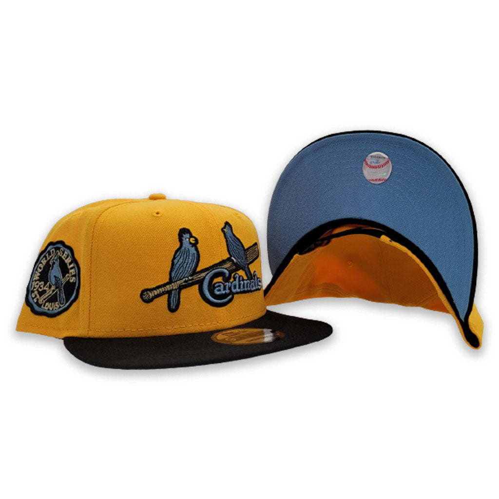 Yellow St. Louis Cardinals Icy Blue Bottom 1934 World Series Side Patch 9Fifty New Era Snapback