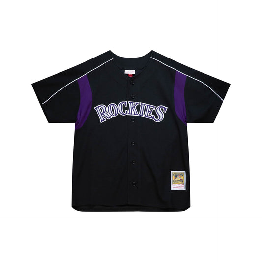 Mitchell & Ness Colorado Rockies Larry Walker 2003 Black Cooperstown Collection Batting Practice Jersey