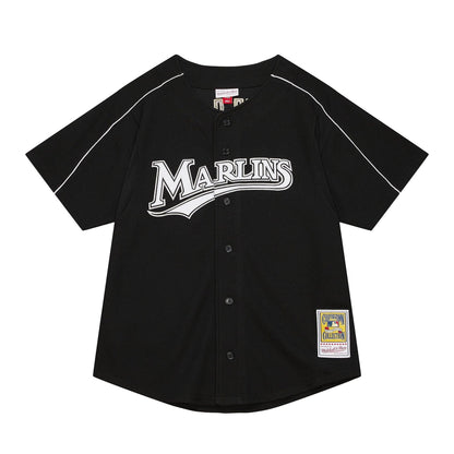 Florida Marlins Dontrelle Willis Mitchell & Ness 2003 Black Cooperstown Collection Mesh Batting Practice Jersey