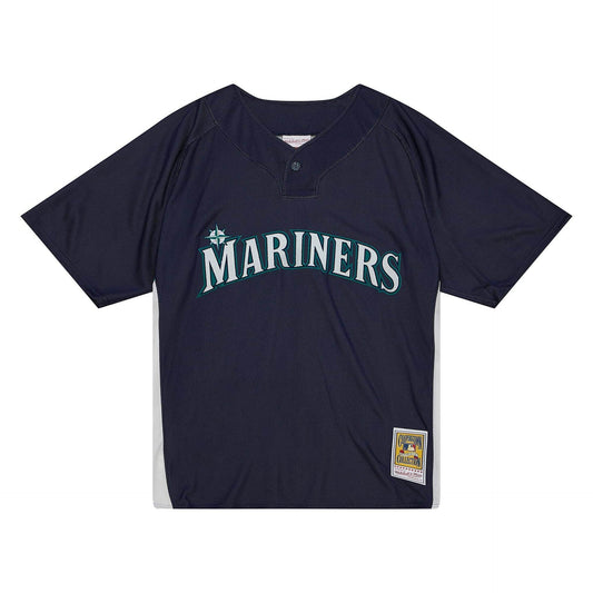 Seattle Mariners Ken Griffey Jr Mitchell & Ness 2010 Navy Blue Cooperstown Collection Mesh Batting Practice Jersey