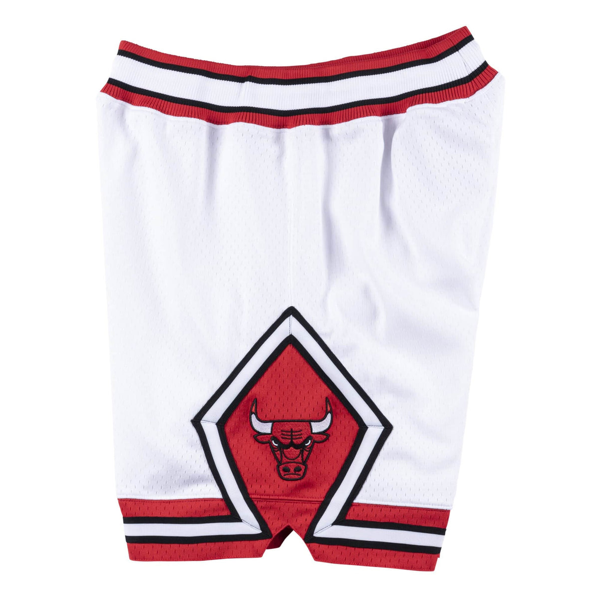 Authentic Mitchell & Ness White Chicago Bulls Road 1996-97 Shorts