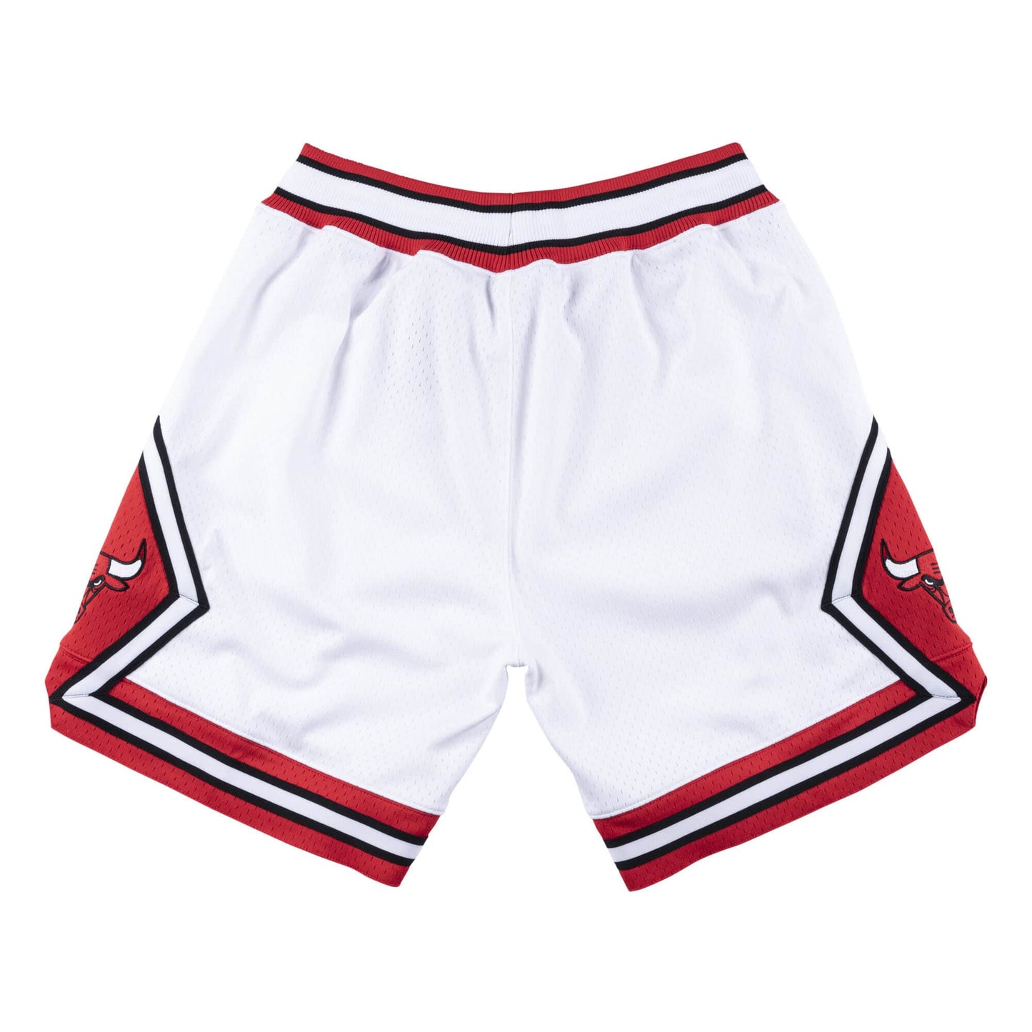 Authentic Mitchell & Ness White Chicago Bulls Road 1996-97 Shorts