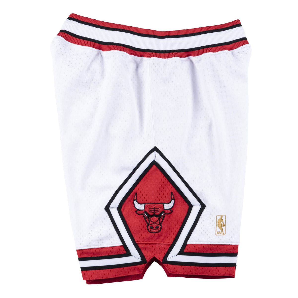 Authentic Mitchell & Ness White Chicago Bulls Road 1996-97 Shorts