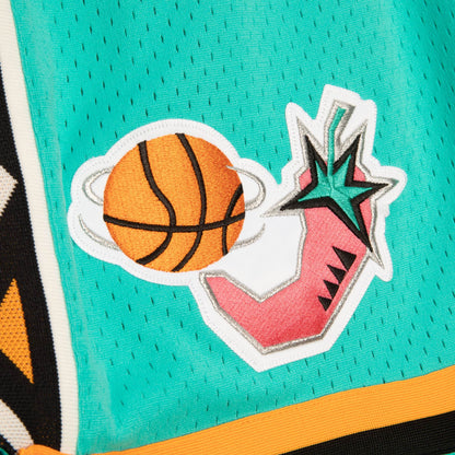 Authentic Mitchell & Ness Teal All Star East 1996-97 Shorts