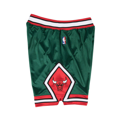 Authentic Mitchell & Ness Dark Green Chicago Bulls Road 2008-09 Shorts