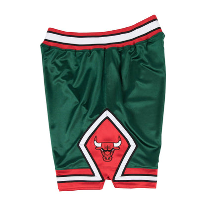 Authentic Mitchell & Ness Dark Green Chicago Bulls Road 2008-09 Shorts