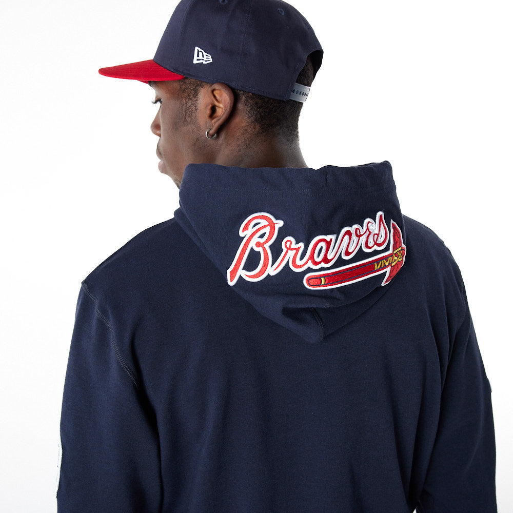 Navy Blue Atlanta Braves 2021 Atlanta Braves New Era Elite Hoodie