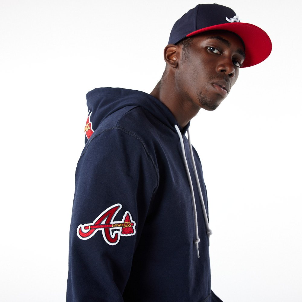 Navy Blue Atlanta Braves 2021 Atlanta Braves New Era Elite Hoodie