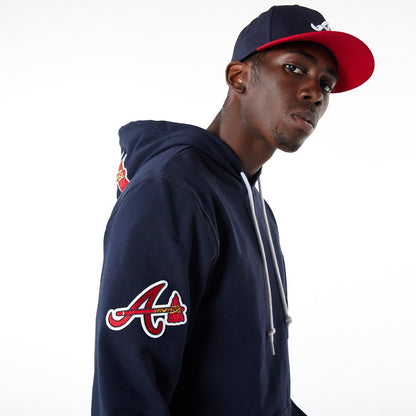 Navy Blue Atlanta Braves 2021 Atlanta Braves New Era Elite Hoodie