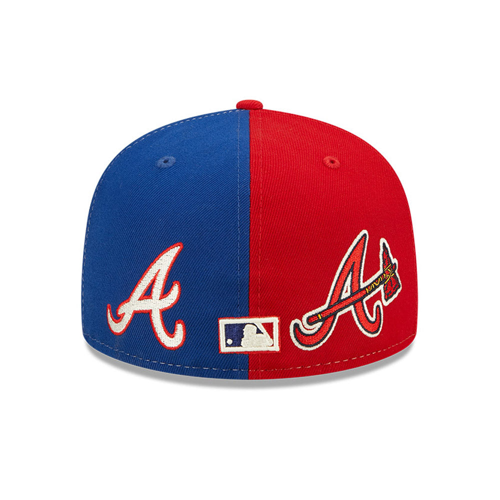 Atlanta Braves Green Bottom Logo Pinwheel New Era 59Fifty Fitted