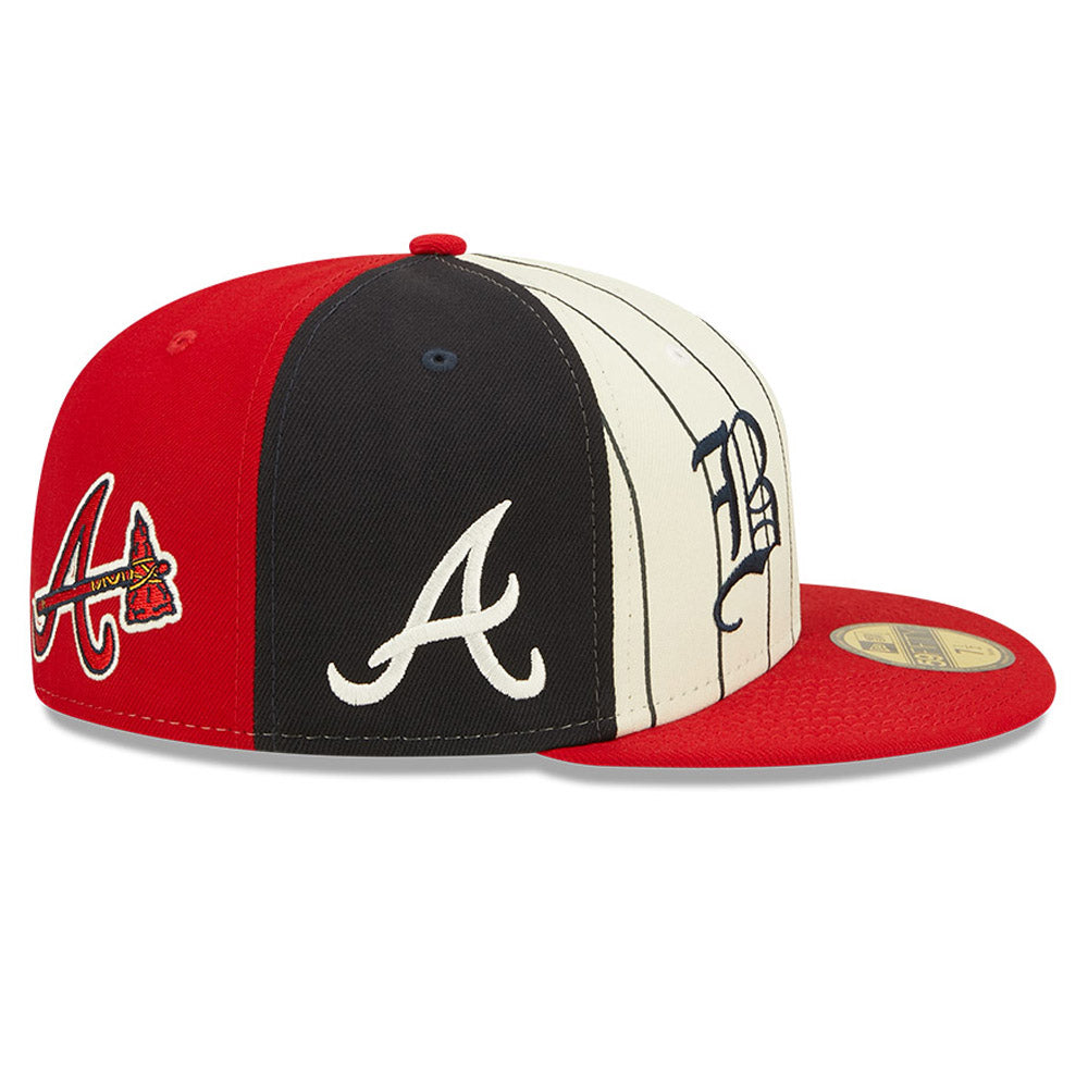 Atlanta Braves Green Bottom Logo Pinwheel New Era 59Fifty Fitted
