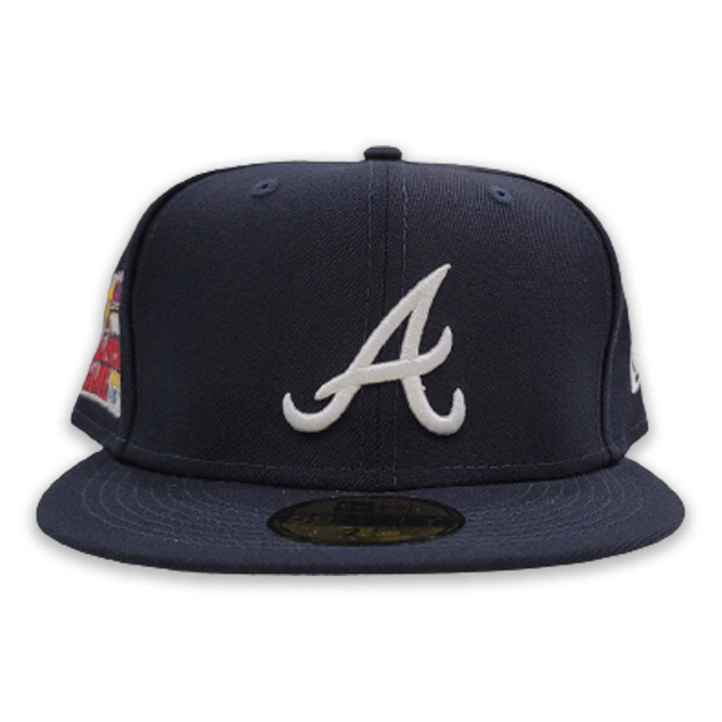 Navy Blue Atlanta Braves Gray Bottom 2000 All Star Game Patch New Era 59Fifty Fitted