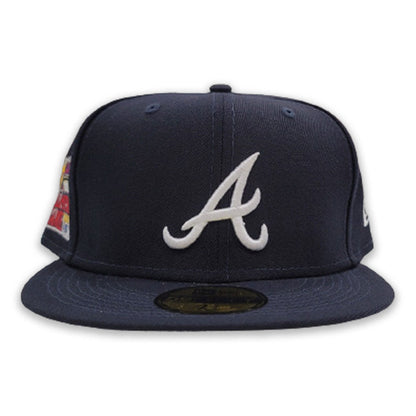 Navy Blue Atlanta Braves Gray Bottom 2000 All Star Game Patch New Era 59Fifty Fitted