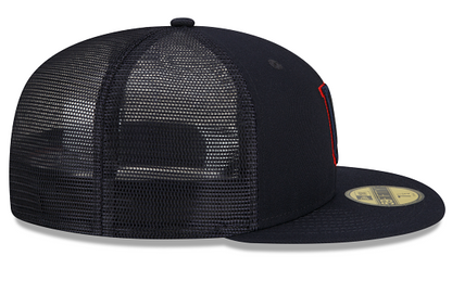 Navy Blue Mesh Minnesota Twins Gray Bottom New Era 59FIFTY Fitted