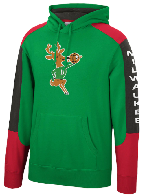 Mitchell & Ness Milwaukee Bucks Fusion Fleece Hoodie