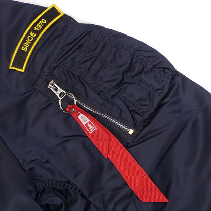 Navy Blue Milwaukee Brewers Alpha Industries X New Era Reversible MA-1 Bomber Jacket