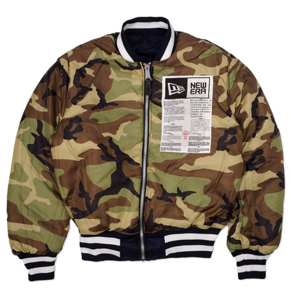 Navy Blue Milwaukee Brewers Alpha Industries X New Era Reversible MA-1 Bomber Jacket