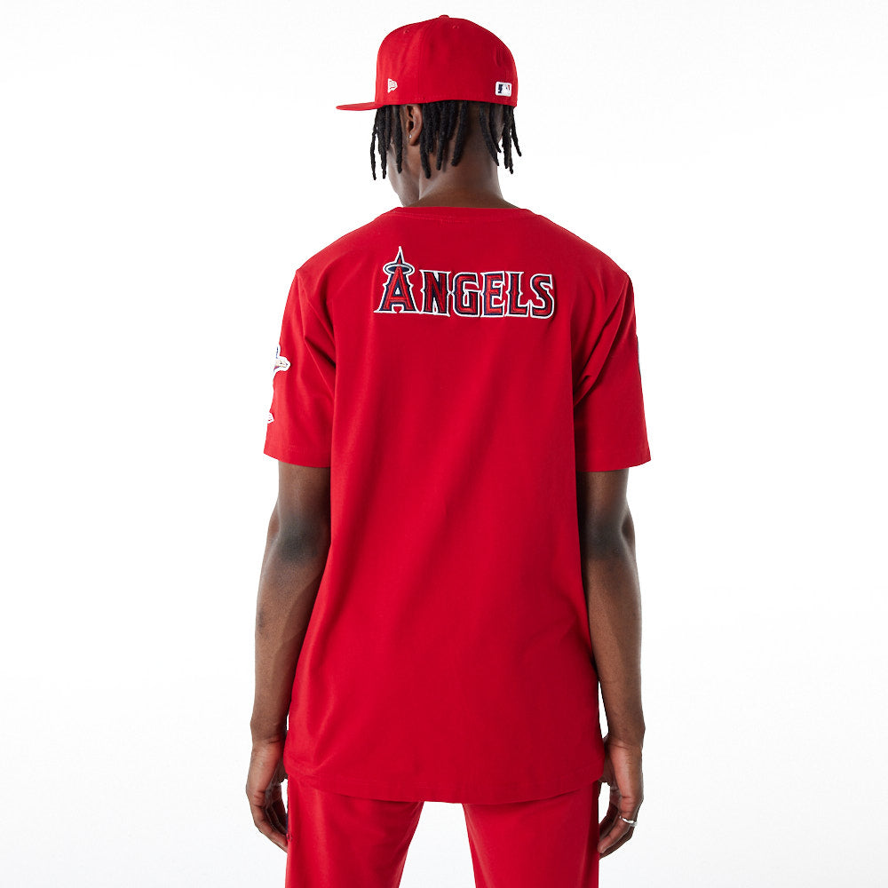 Red Los Angeles Angels 2002 World Series New Era Elite T-Shirt