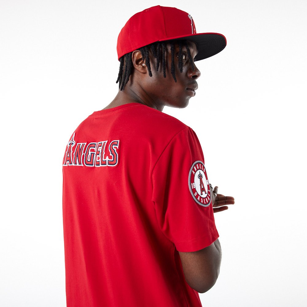 Red Los Angeles Angels 2002 World Series New Era Elite T-Shirt