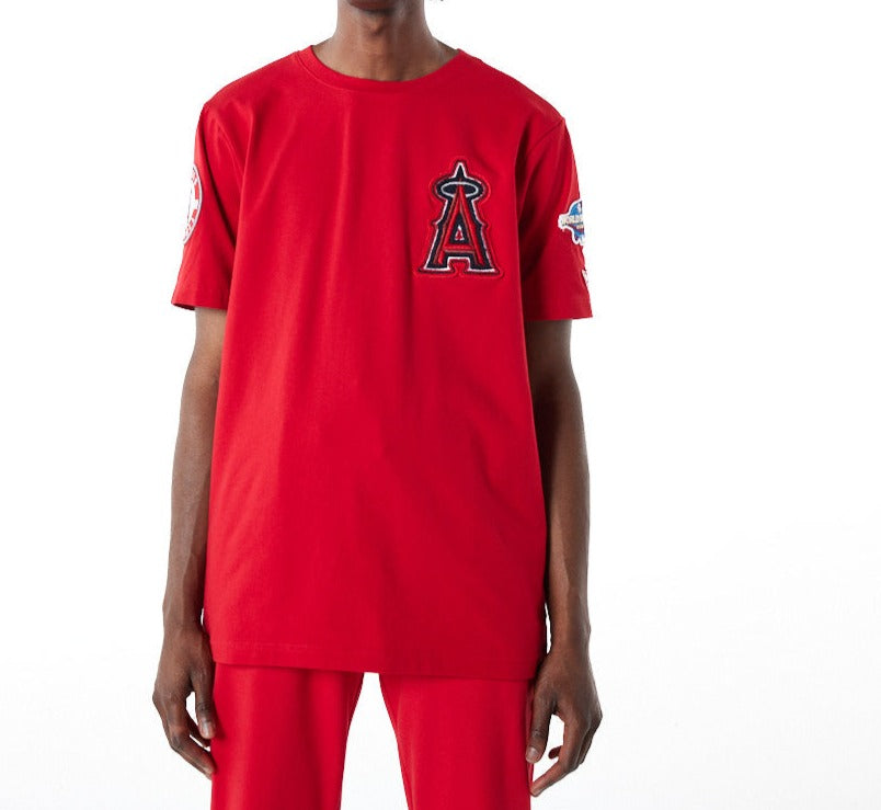 Red Los Angeles Angels 2002 World Series New Era Elite T-Shirt