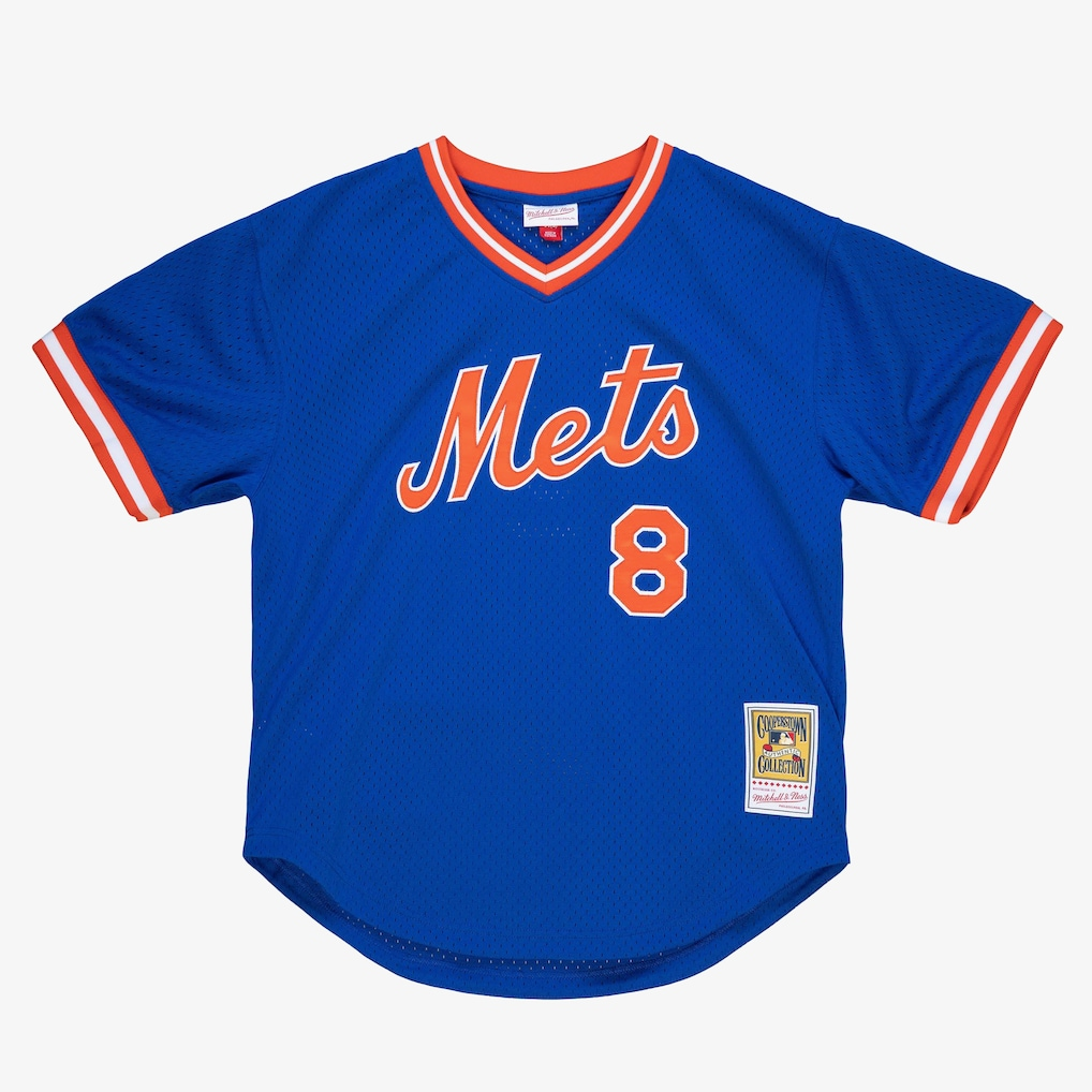 New York Mets Gary Carter Mitchell & Ness Royal Blue 1986 Authentic Mesh Batting Practice Jersey