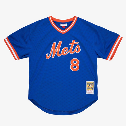 New York Mets Gary Carter Mitchell & Ness Royal Blue 1986 Authentic Mesh Batting Practice Jersey
