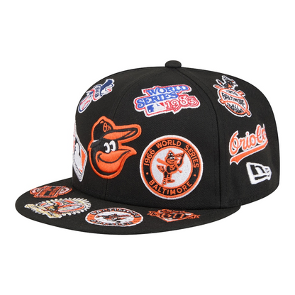 New Era Baltimore Orioles 'All Over' 59FIFTY Fitted Black