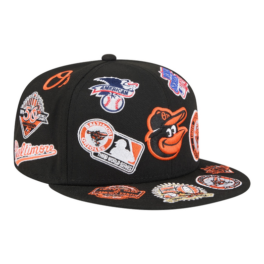 New Era Baltimore Orioles 'All Over' 59FIFTY Fitted Black